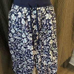 Dash Navy Floral Jogger Pants